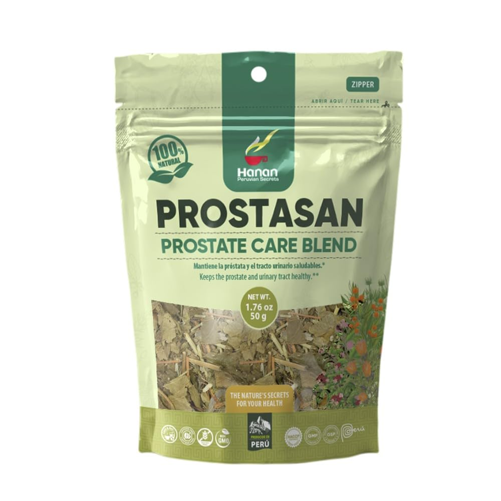 Empaque de Prostasan HerbaHombre, mezcla herbal para el cuidado de la próstata